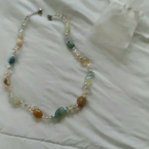 Beautiful stone and bead necklace